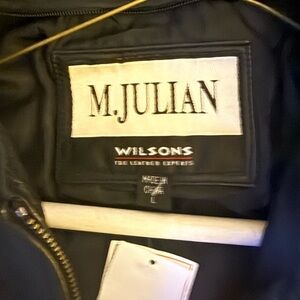 M. Julian Black Leather Jacket